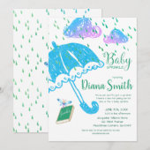 Leuke Baby Sprinkle Shower Kaart (Voorkant / Achterkant)