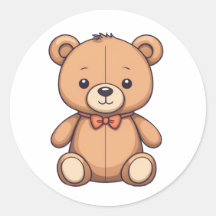 Leuke baby teddybeer artline sticker