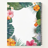 Leuke baby uil met rugzak, petten en zonnebril notitieboek (Achterkant)