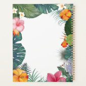 Leuke baby uil met rugzak, petten en zonnebril planner (Achterkant)