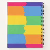 Leuke Baby Zebra Leesboek Naam Kinder Regenboog Notitieboek (Achterkant)