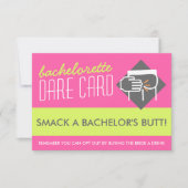 Leuke Bachelorette DARE-spelkaart - smack a butt Kaart (Voorkant)