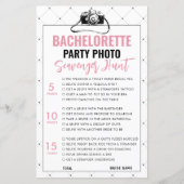 Leuke Bachelorette Foto Scavenger Hunt Game Kaart (Voorkant)