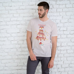 Leuke Bacon & Eieren Kerst Ochtend Team Tri-Blend Shirt