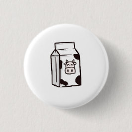 Leuke badge/knop koe karton badge/knop ronde button 3,2 cm