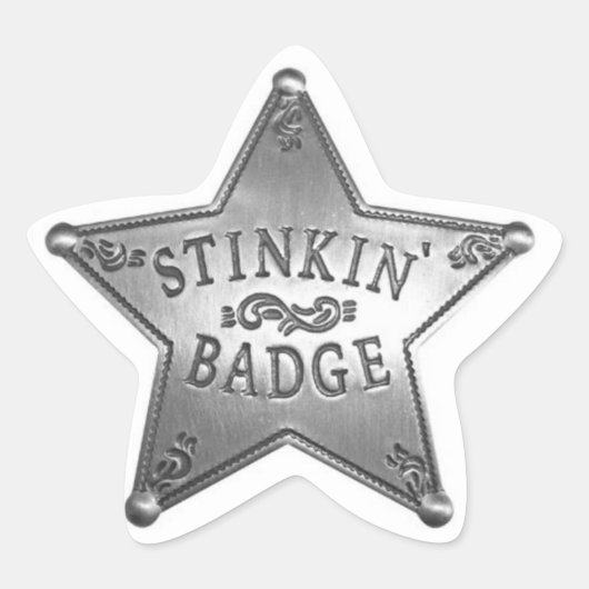 Leuke badge ster sticker (Voorkant)