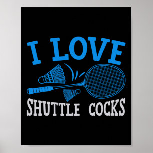 Leuke Badminton Speler Match Game Joke 1 Poster