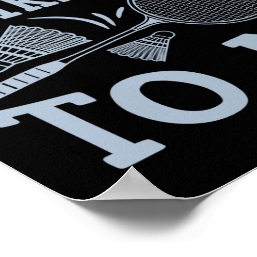 Leuke Badminton Speler Match Game Joke 2 Poster (Hoek)