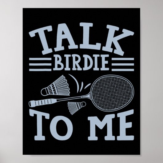 Leuke Badminton Speler Match Game Joke 2 Poster (Voorkant)