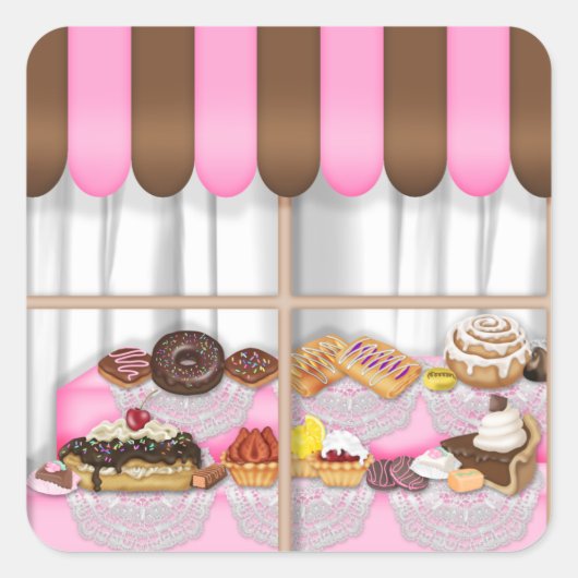 Leuke Bakkerij Sweet Treats sticker (Voorkant)