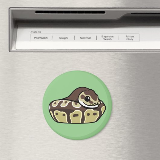 Leuke Bal Python Pet Snake Tekening Koelkast Magne Magneet (Insitu (Vaatwasser))