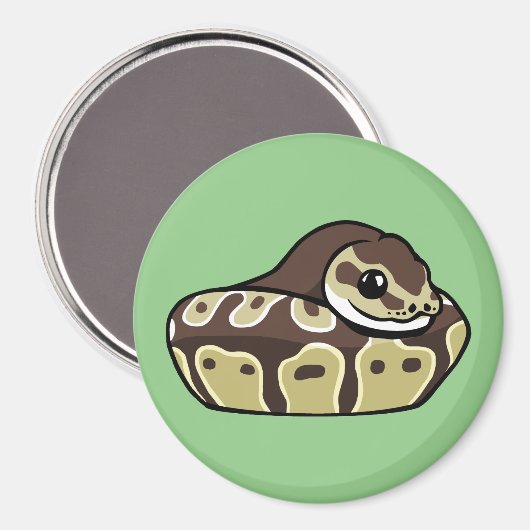 Leuke Bal Python Pet Snake Tekening Koelkast Magne Magneet (Voorkant / Achterkant)