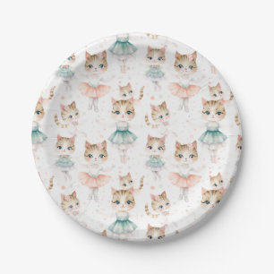 Leuke Ballerina Cats Party Papier Bord