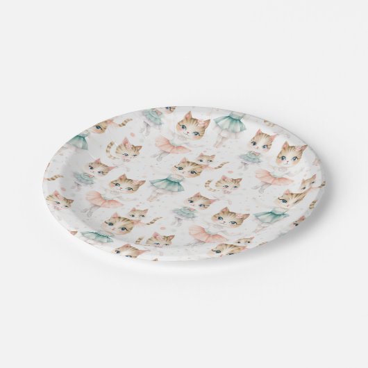 Leuke Ballerina Cats Party Papier Bord (Gekanteld)