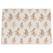 Leuke ballerina konijnen in roze tutu's groot cadeauzakje (Voorkant)