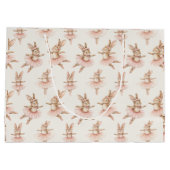 Leuke ballerina konijnen in roze tutu's groot cadeauzakje (Achterkant)