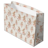 Leuke ballerina konijnen in roze tutu's groot cadeauzakje (Achterkant Gekanteld)