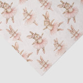 Leuke ballerina konijnen in roze tutu's tissuepapier (Detail)