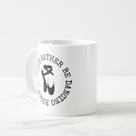 Leuke Ballerina Pointe Schoenen Koffiemok (Voorkant links)