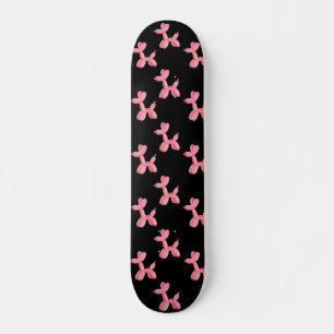 Leuke ballonhond roze zwart patroon persoonlijk skateboard