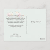 Leuke ballonnen | Baby shower Dank u Briefkaart (Achterkant)