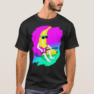 Leuke banaan die gitaar muziek speelt Gitarist Gra T-shirt