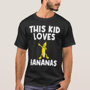 Leuke banaan voor kinderen jongens dabben gele zoe t-shirt