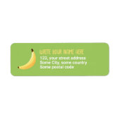 Leuke banaanfeest aangepaste kit modern en bewerkb etiket (Voorkant)