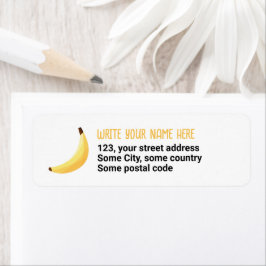Leuke banaanfeest aangepaste kit modern en bewerkb etiket