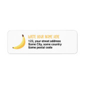 Leuke banaanfeest aangepaste kit modern en bewerkb etiket (Voorkant)