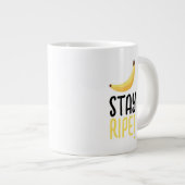 Leuke banaanfeest aangepaste kit modern en bewerkb grote koffiekop (Voorkant rechts)