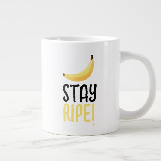 Leuke banaanfeest aangepaste kit modern en bewerkb grote koffiekop (Rechts)