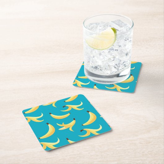 Leuke banaanfeest aangepaste kit modern en bewerkb kartonnen onderzetters (Insitu)