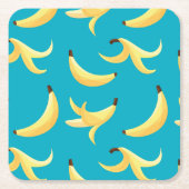 Leuke banaanfeest aangepaste kit modern en bewerkb kartonnen onderzetters (Voorkant)