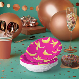 Leuke banaanfeest aangepaste kit modern en bewerkb papieren kommen