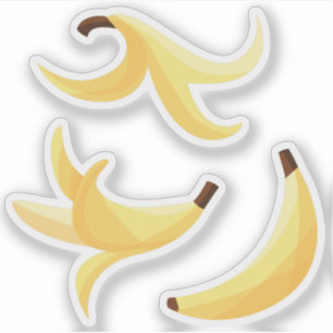 Leuke banaanfeest aangepaste kit modern en bewerkb sticker