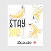 Leuke banaanfeest aangepaste kit modern en bewerkb sticker (Vel)