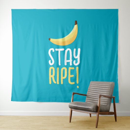 Leuke banaanfeest aangepaste kit modern en bewerkb wandkleed (In Situ (horizontaal))