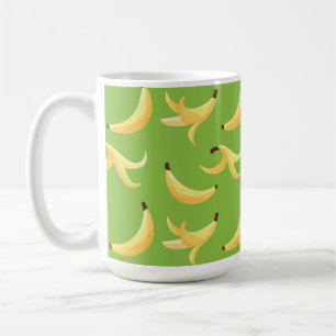 Leuke banaanfeest patroon kleurrijk - bewerkbaar koffiemok