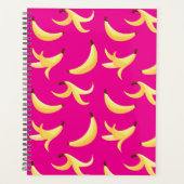 Leuke banaanfeest patroon kleurrijk - bewerkbaar planner (Voorkant)