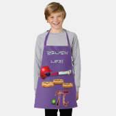 Leuke Barbecue Honkbal Hotdogs Appeltaart Schort (Gedragen)