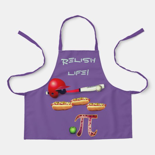 Leuke Barbecue Honkbal Hotdogs Appeltaart Schort (Voorkant)