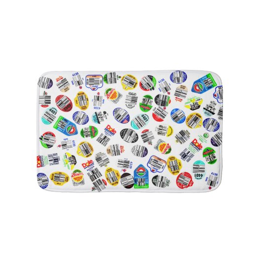 Leuke Barcode Stickers voor Producten Badmat (Voorkant)