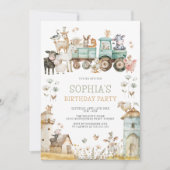 Leuke Barnyard Boerderij Dieren Verjaardag Kaart (Voorkant)