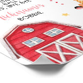 Leuke Barnyard Boerderij Dieren Verjaardag Mijlpaa Poster (Hoek)