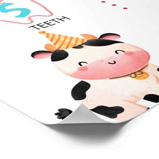 Leuke Barnyard Boerderij Dieren Verjaardag Mijlpaa Poster (Hoek)