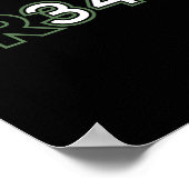 Leuke basketbal bal freak poster (Hoek)