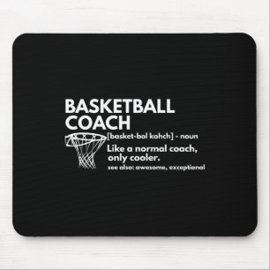 Leuke Basketbal Coach Definitie Coaching Gift Muismat