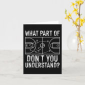 Leuke basketbal Coach Design Mannen Vrouwen Ball G Kaart (Gele Bloem)