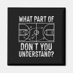 Leuke basketbal Coach Design Mannen Vrouwen Ball G Magneet